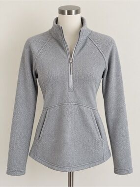 Kyodan Light Gray Half-Zip Pullover Hoodie